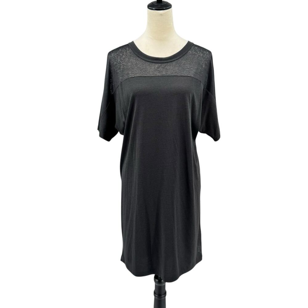 NikeLab NWT Essential Black Burnout Casual Relaxed T-shirt Mini Dress 865777 - Picture 5 of 15